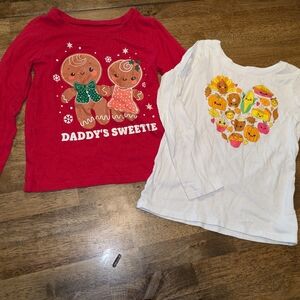 Girls Holiday shirts, 5t